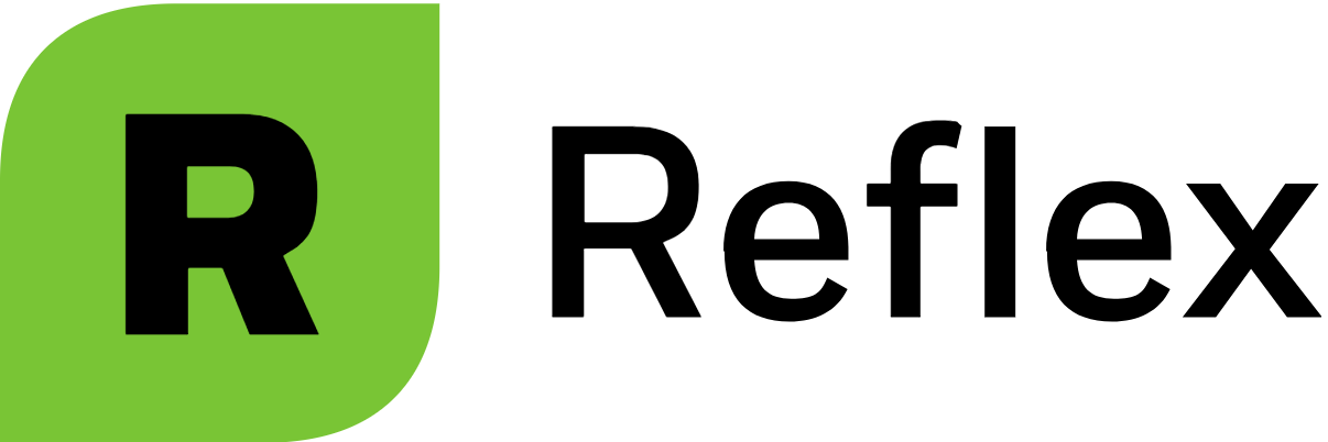 A company logo reading "Reflex"